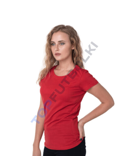 Красная женская футболка оптом - Красная женская футболка оптом