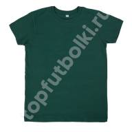 Тёмно-зелёная детская футболка оптом